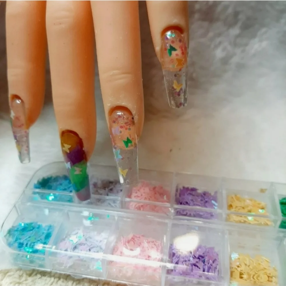 Nail art decoration crafts butterflies sequins